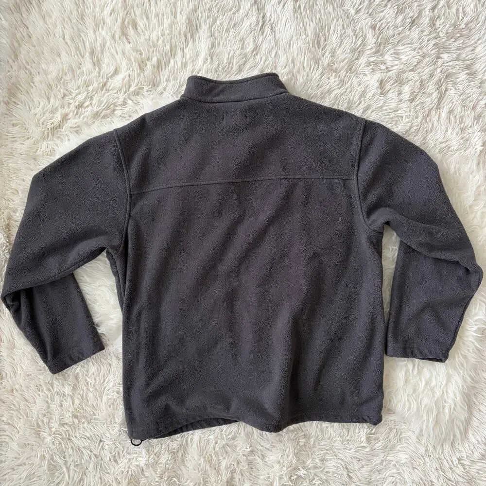 Bass Pro Shops Men's 1/4 Zip Gray Fleece Embroidered Logo, size L - Picture 2 of 7
